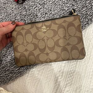 Brand new coach wristlet. Neutral!